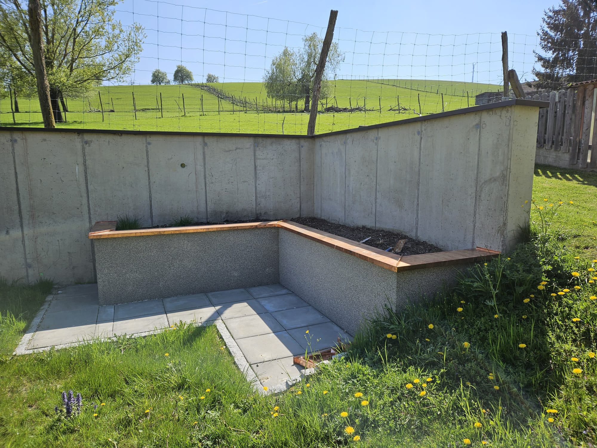 Blechabdeckung Hochbeet